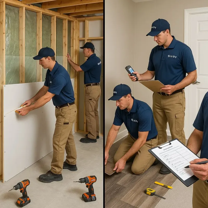 Repairs and Reconstruction process in West Rancho Dominguez, CA